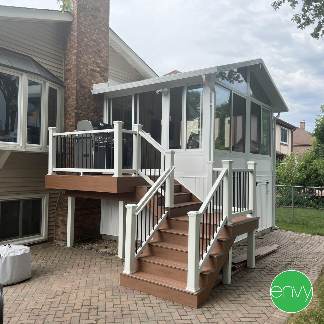 sunroom over a deck