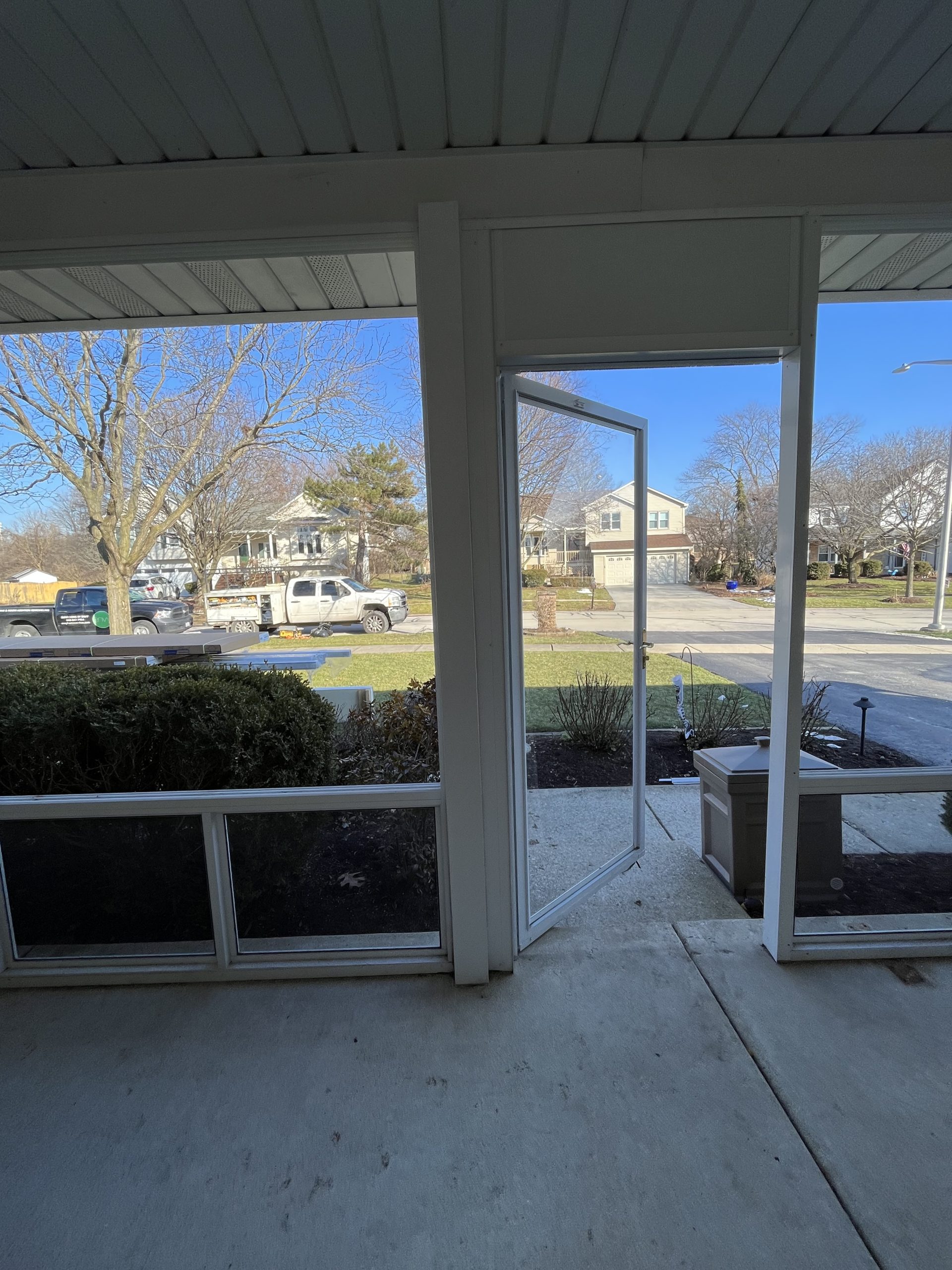 Before | Bolingbrook, IL Front Porch Enclosure