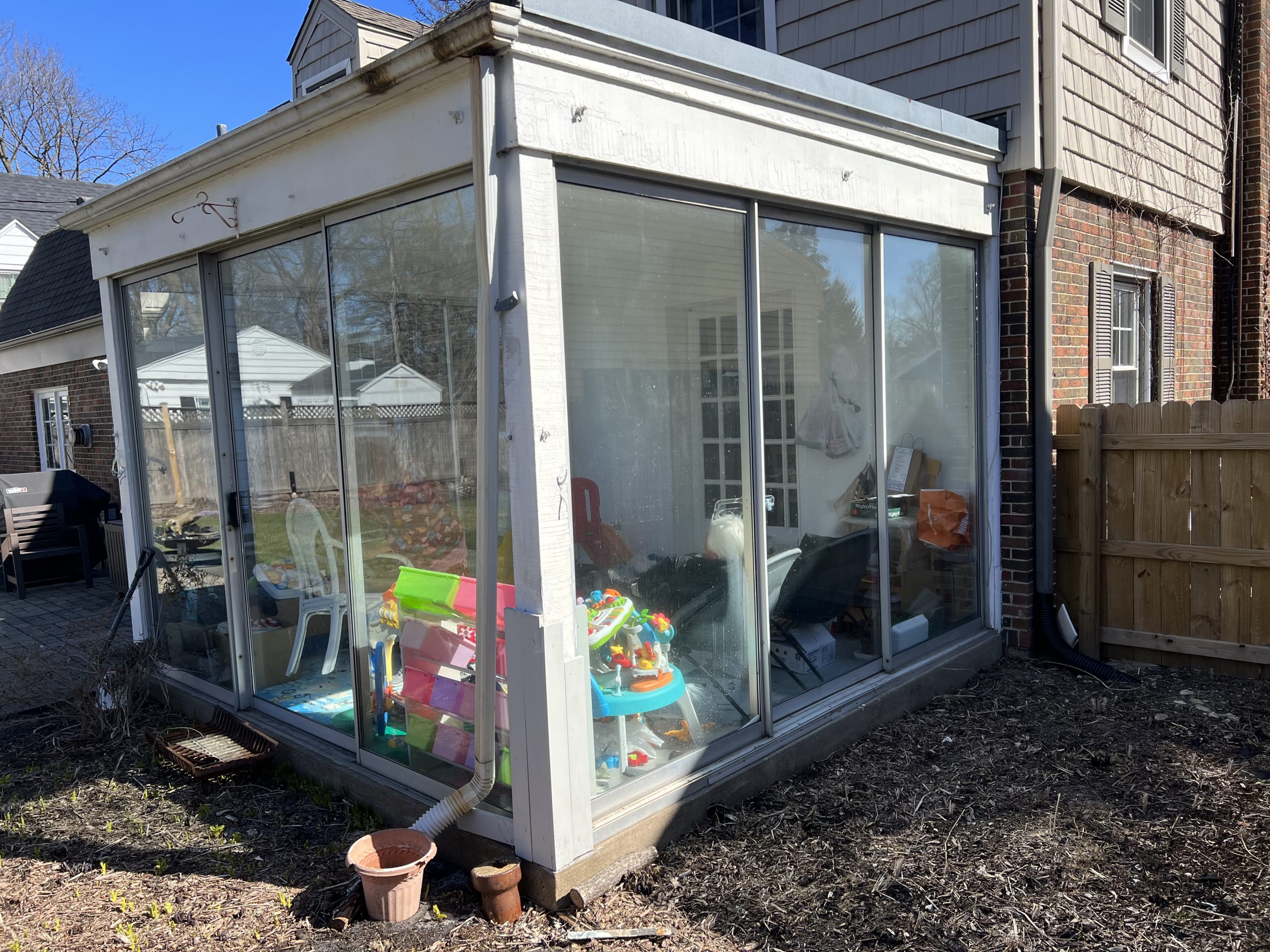 Before | Wilmette, IL Sunroom Remodel