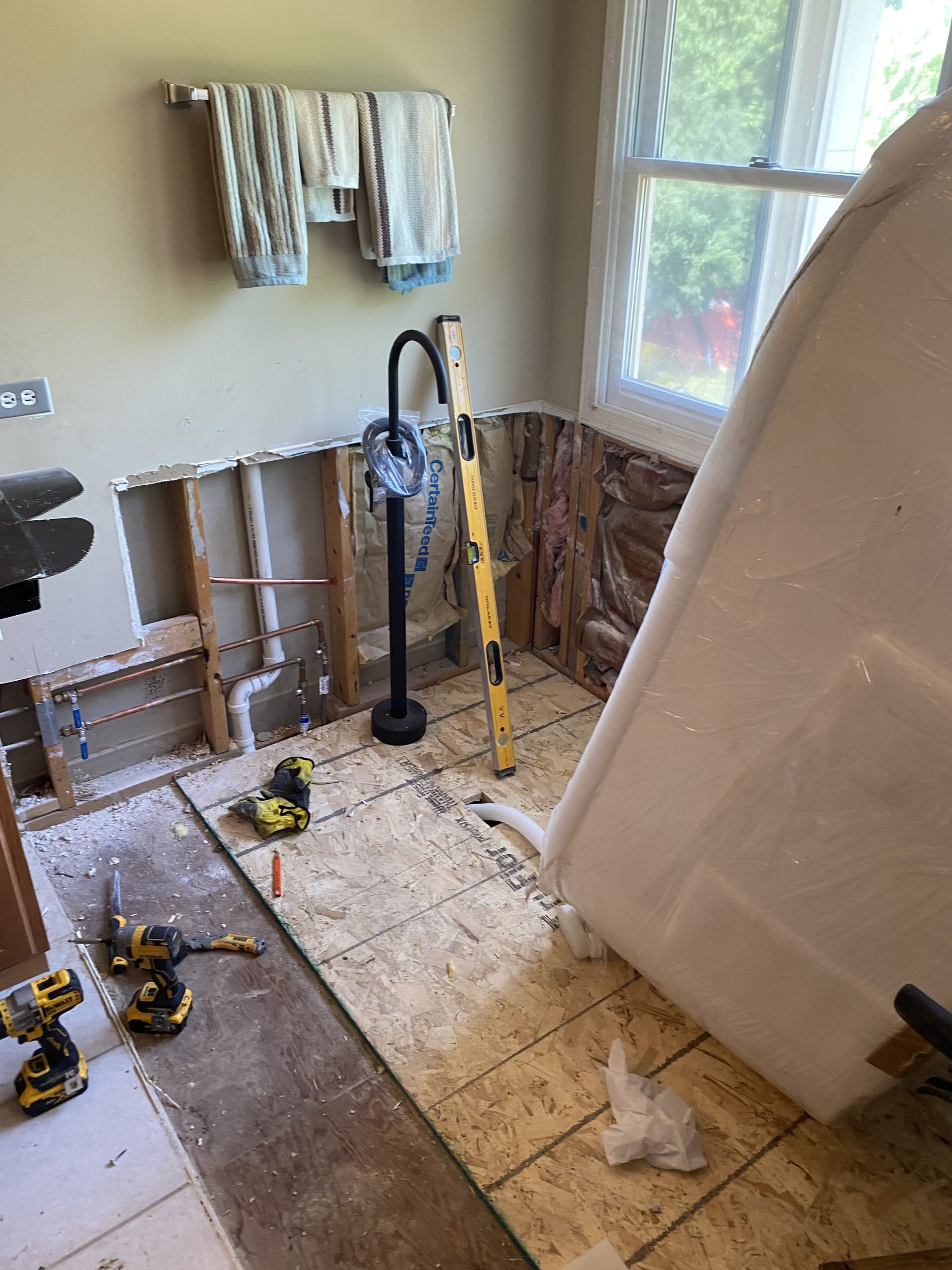 In Progress | Hoffman Estates, IL Master Bathroom Remodel