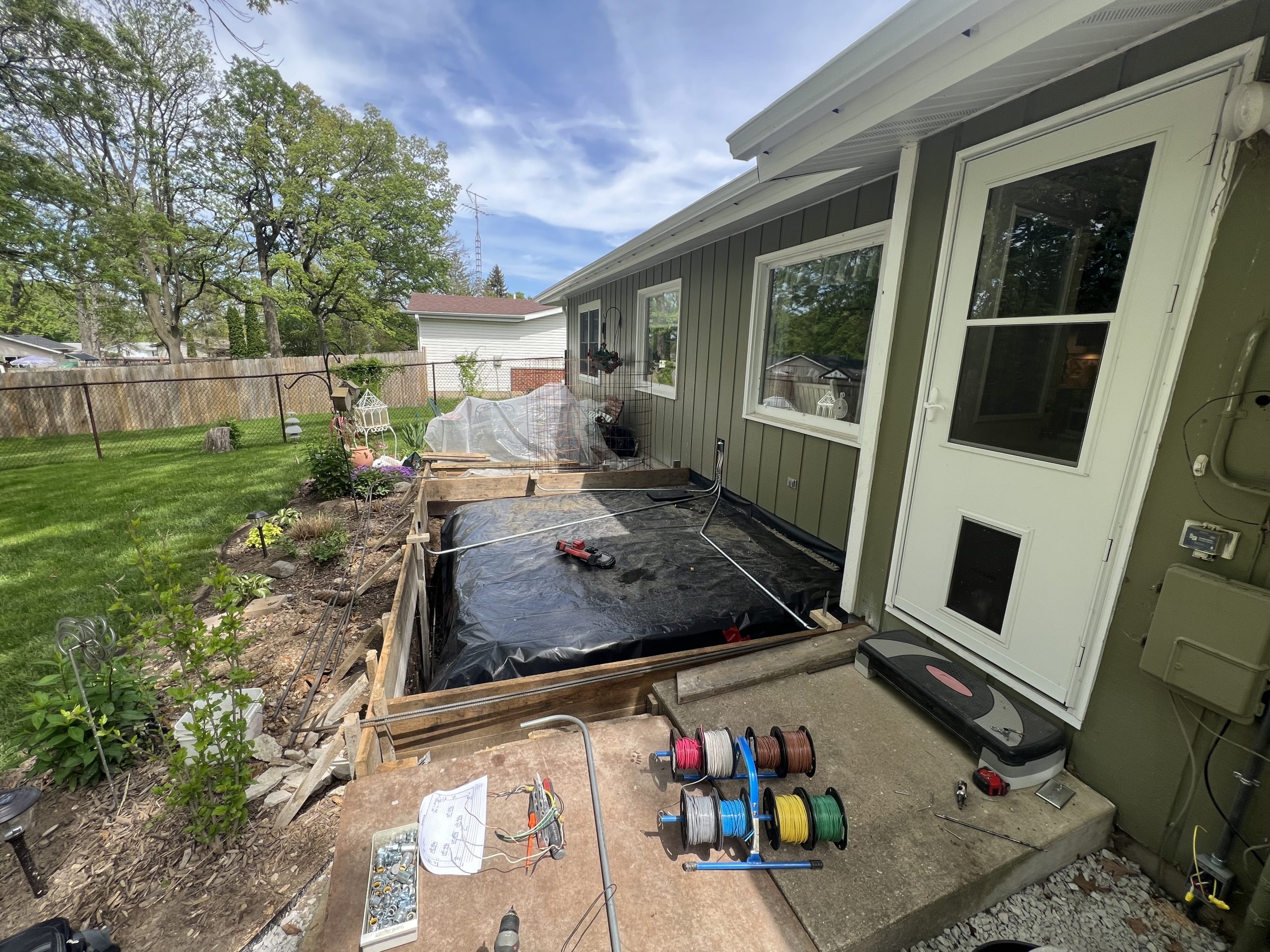 In Progress | McHenry, IL Patio Enclosure