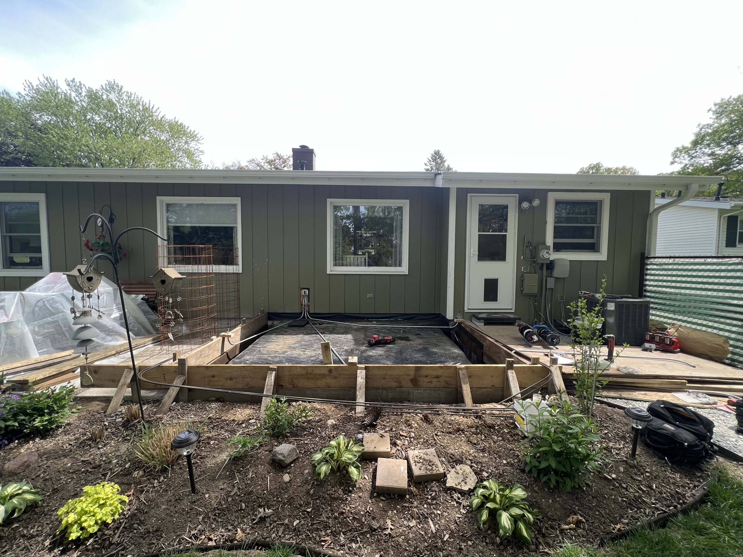 In Progress | McHenry, IL Patio Enclosure