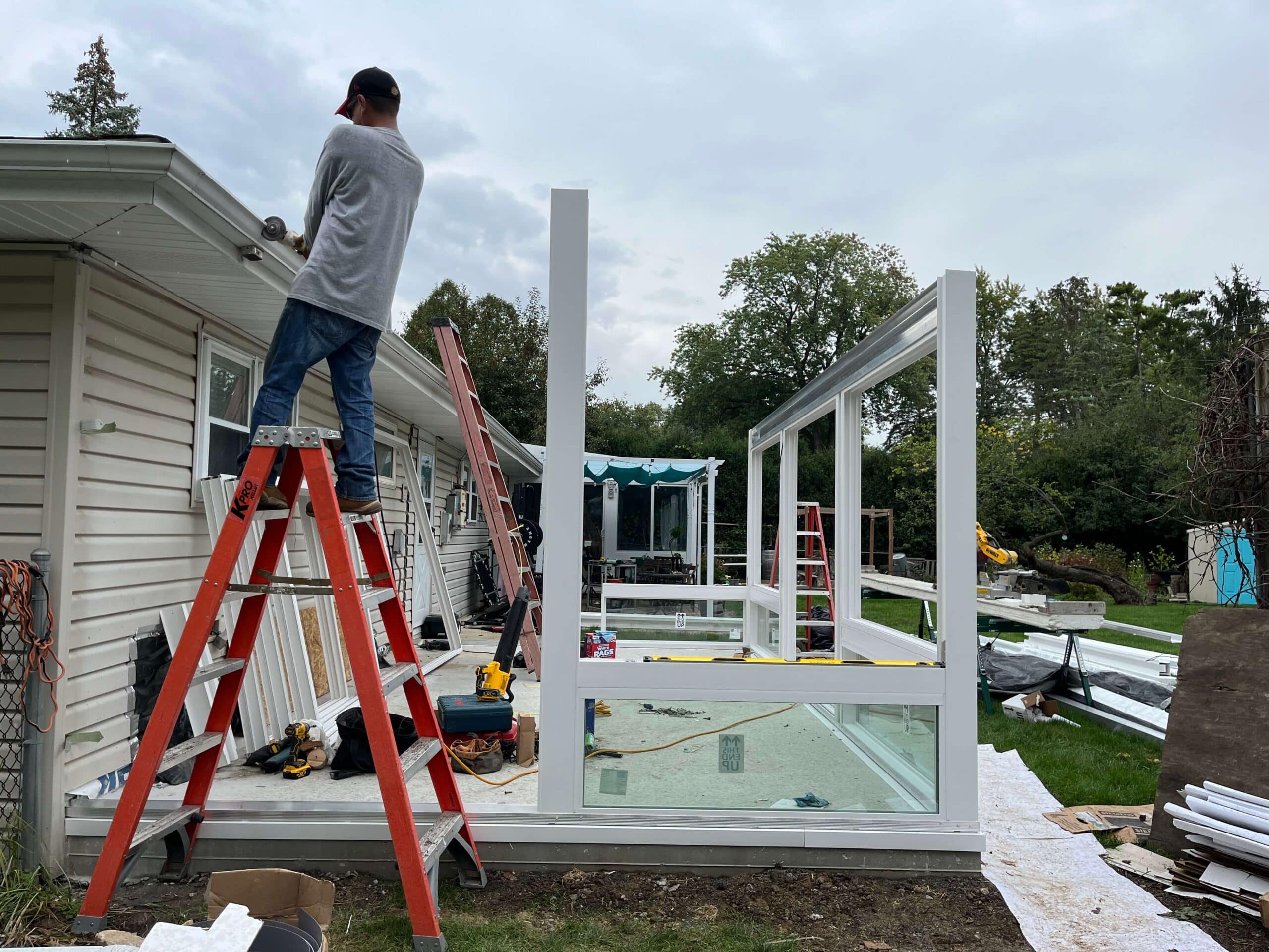 In Progress | Palatine, IL Four Season Patio Enclosure