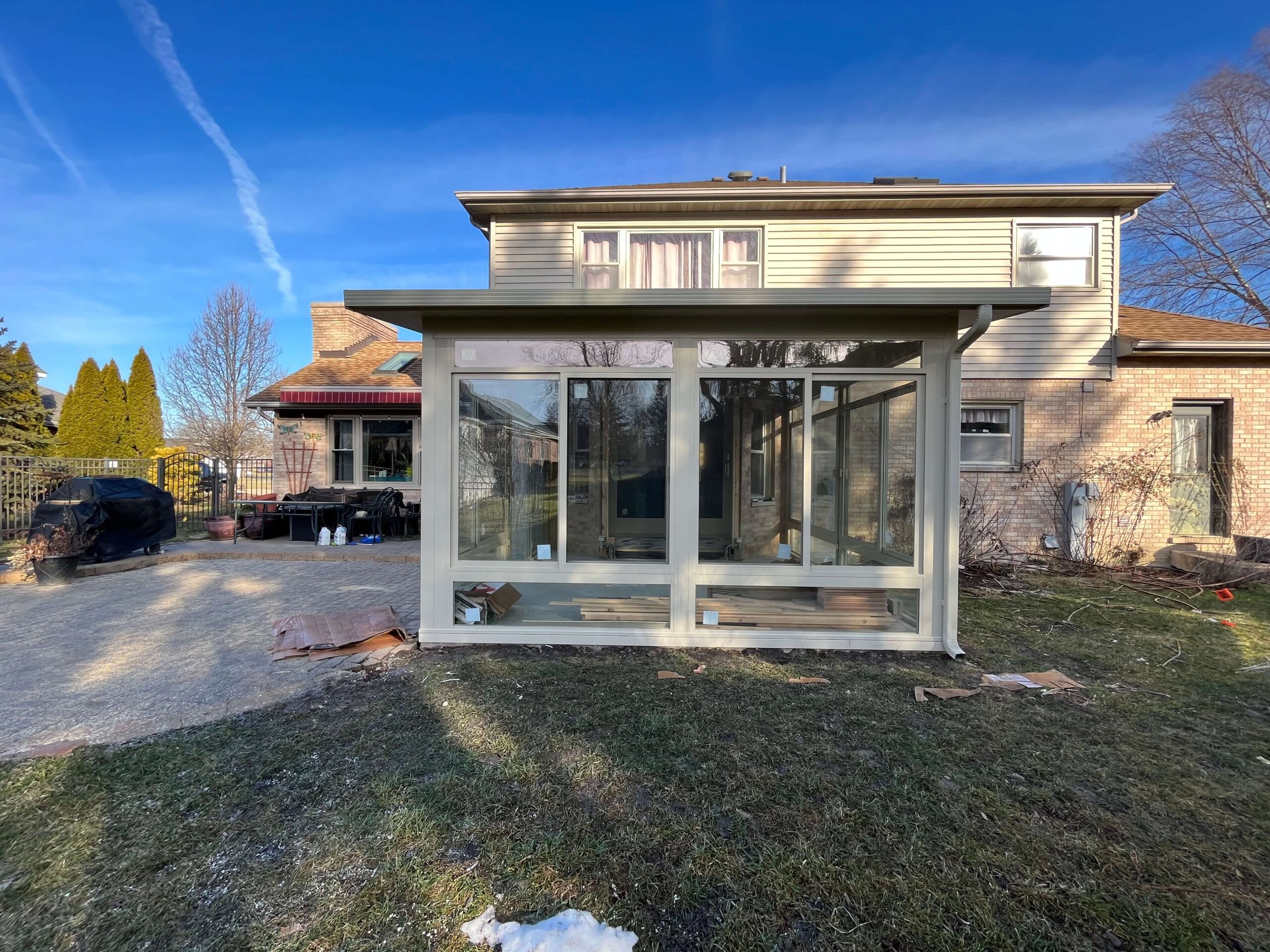 In Progress | Orland Park, IL Patio Enclosure