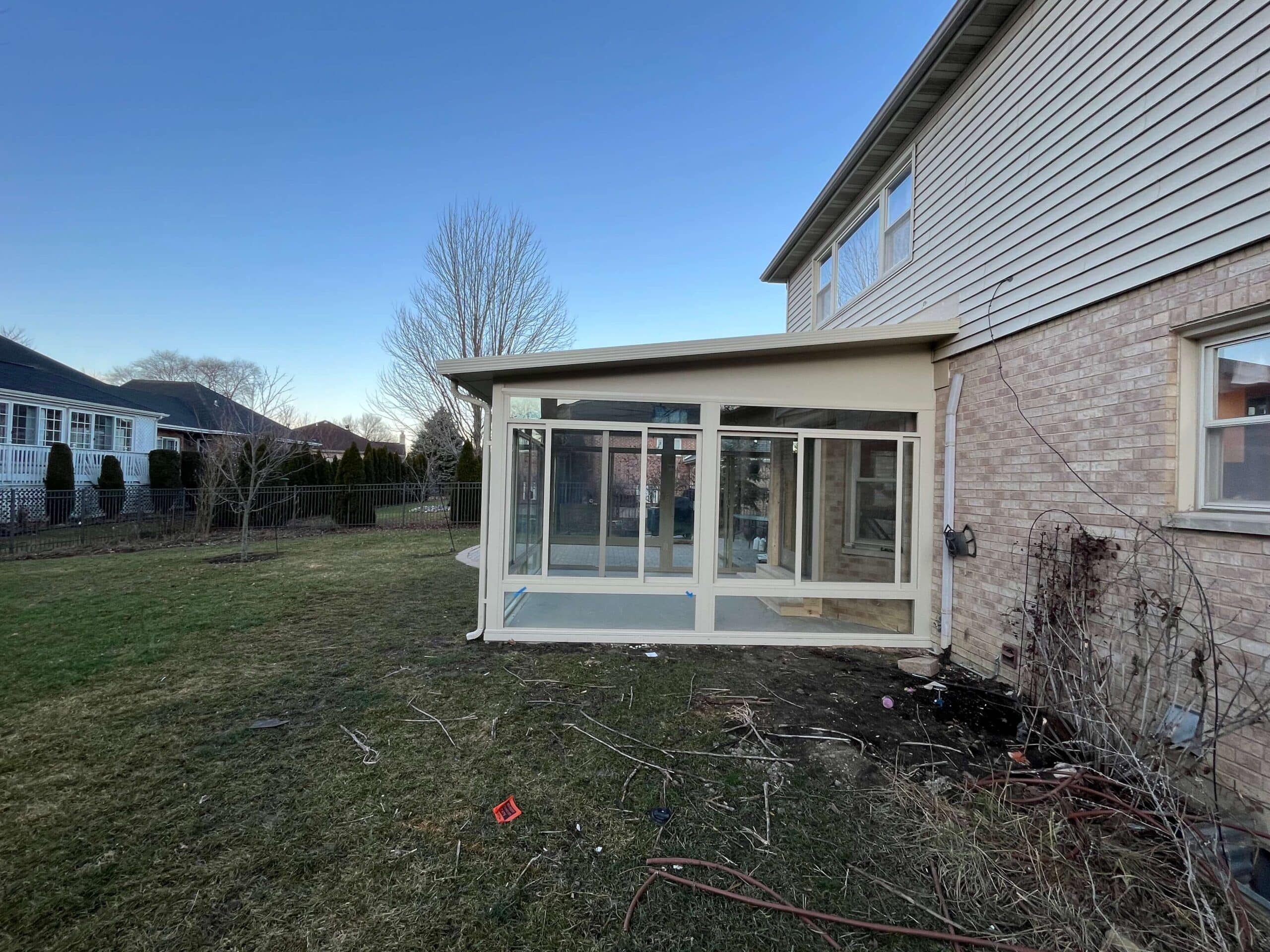 In Progress | Orland Park, IL Patio Enclosure