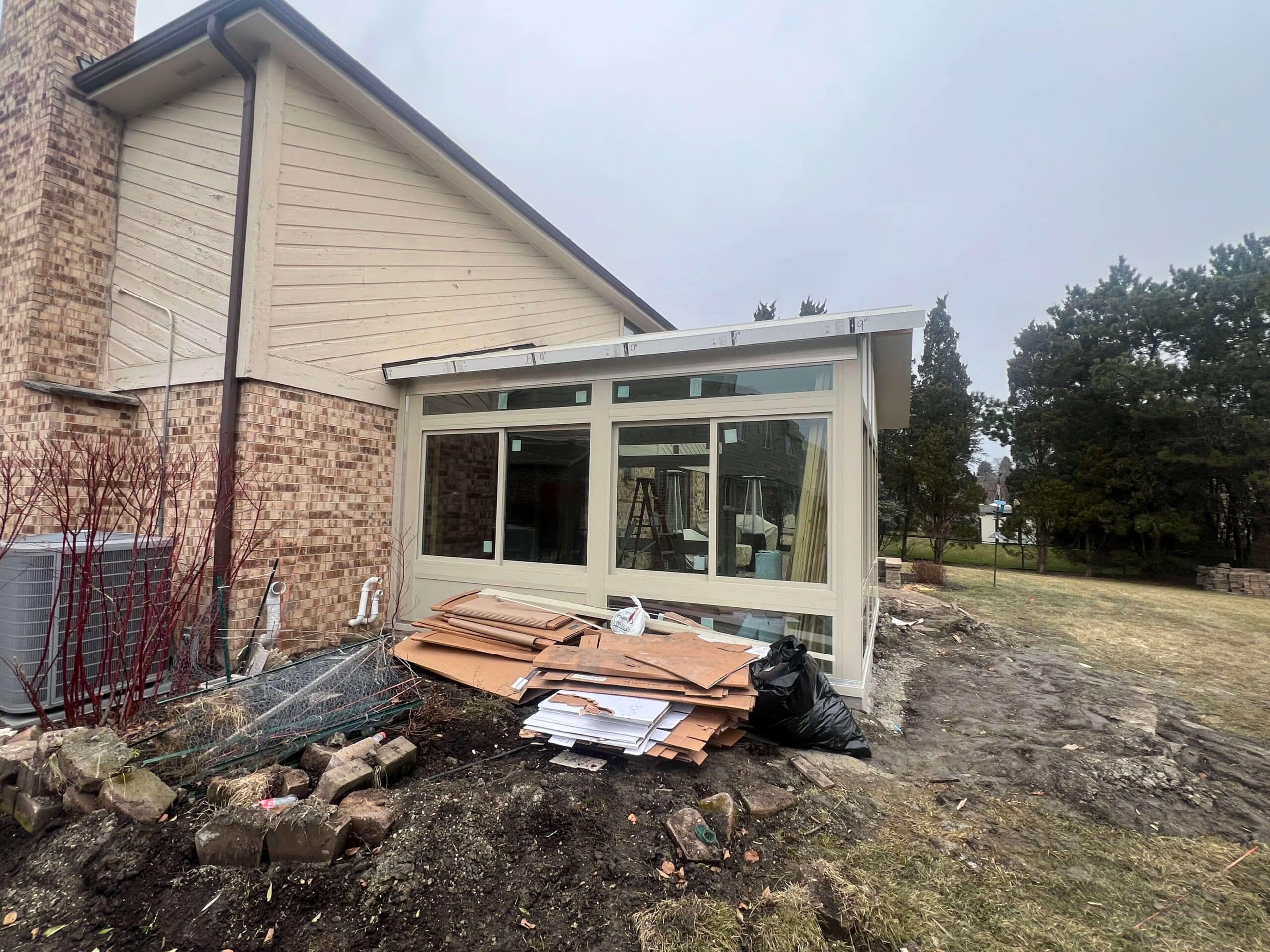 In Progress | Northbrook, IL Four Season Enclosed Patio