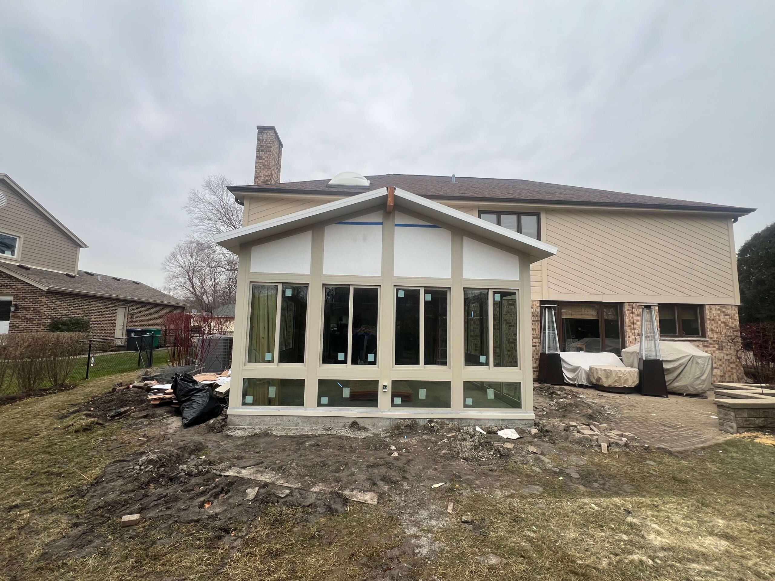 In Progress | Northbrook, IL Four Season Enclosed Patio