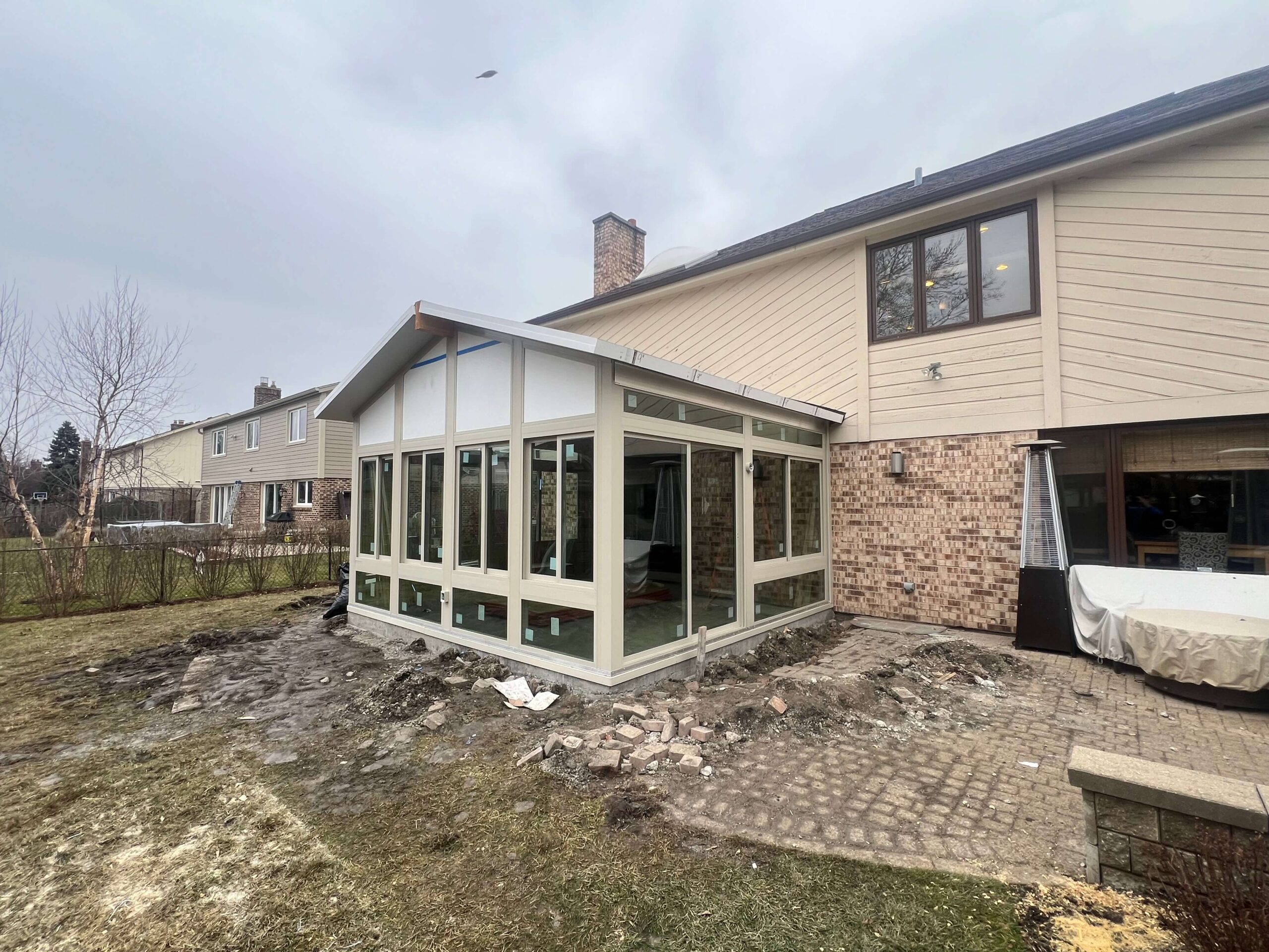 In Progress | Northbrook, IL Four Season Enclosed Patio